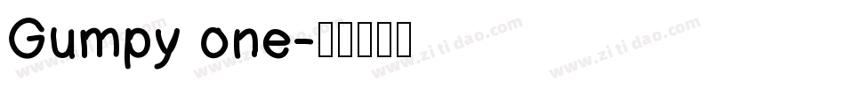 Gumpy one字体转换